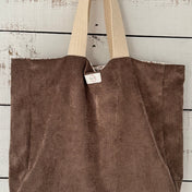Sac cabas en corduroy