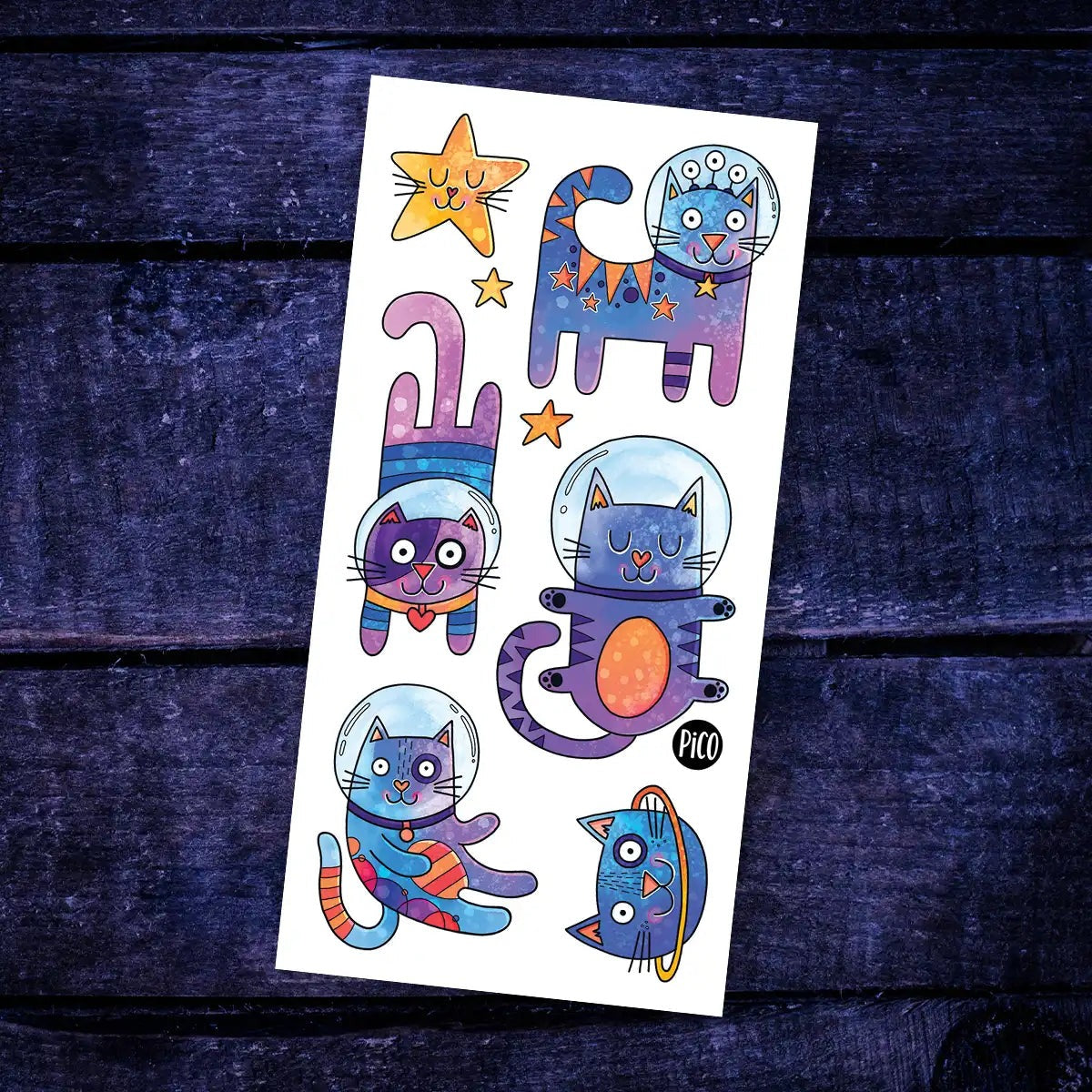 Tatouage - Les chats de l'espace