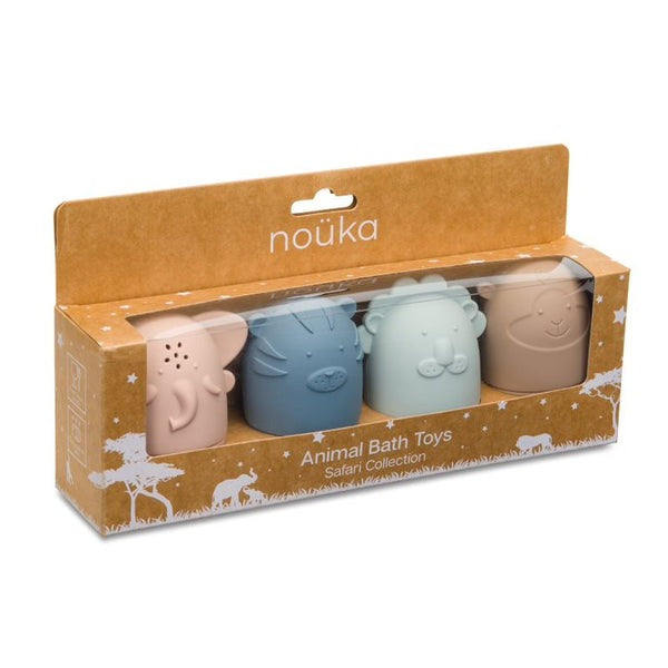 Jouets de bain silicone - Animaux safari