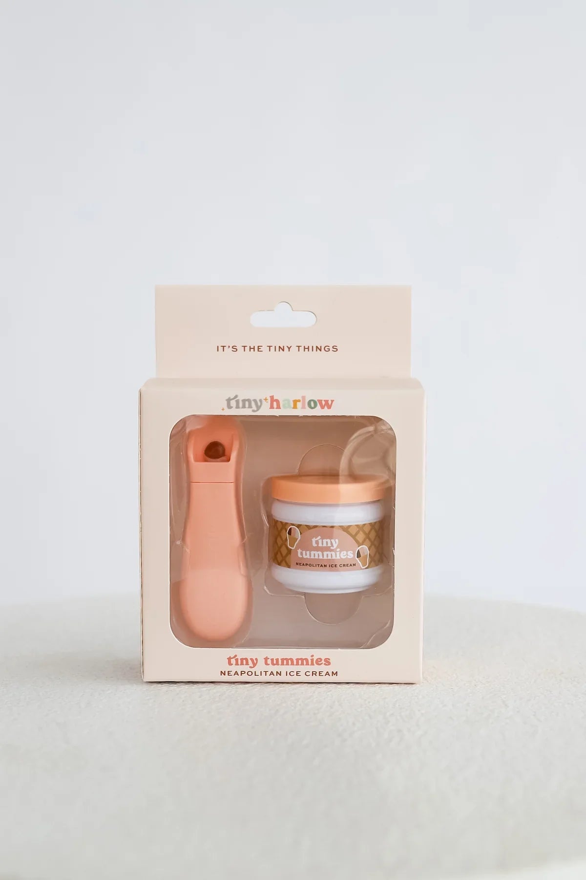 Ensemble Tiny Tummies pour poupée - Crème glacée napolitaine