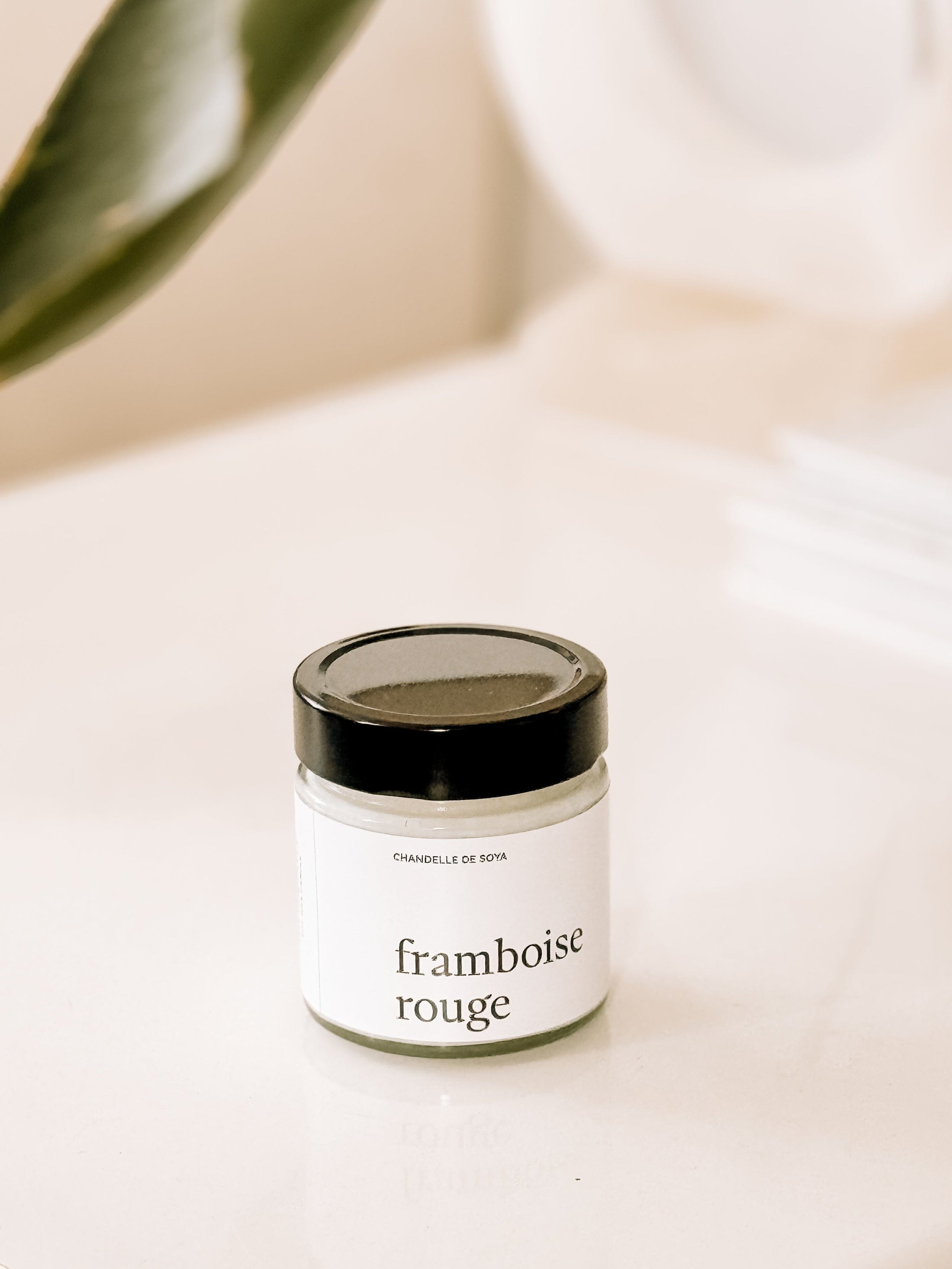 Chandelle de soya - Framboise rouge