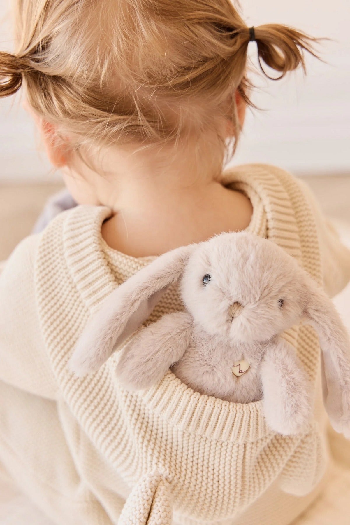 Peluche petite Pénélope le lapin - Beige