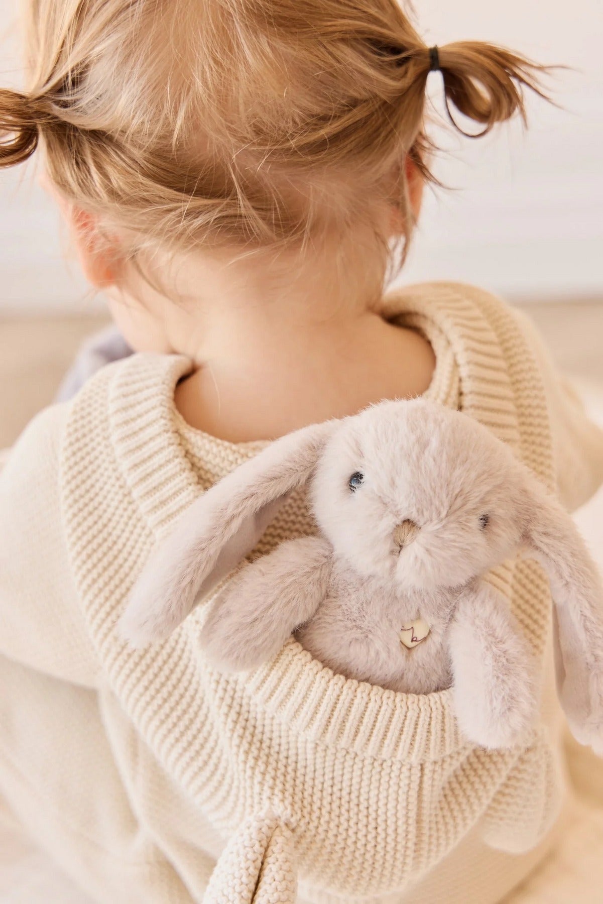 Peluche petite Pénélope le lapin - Beige