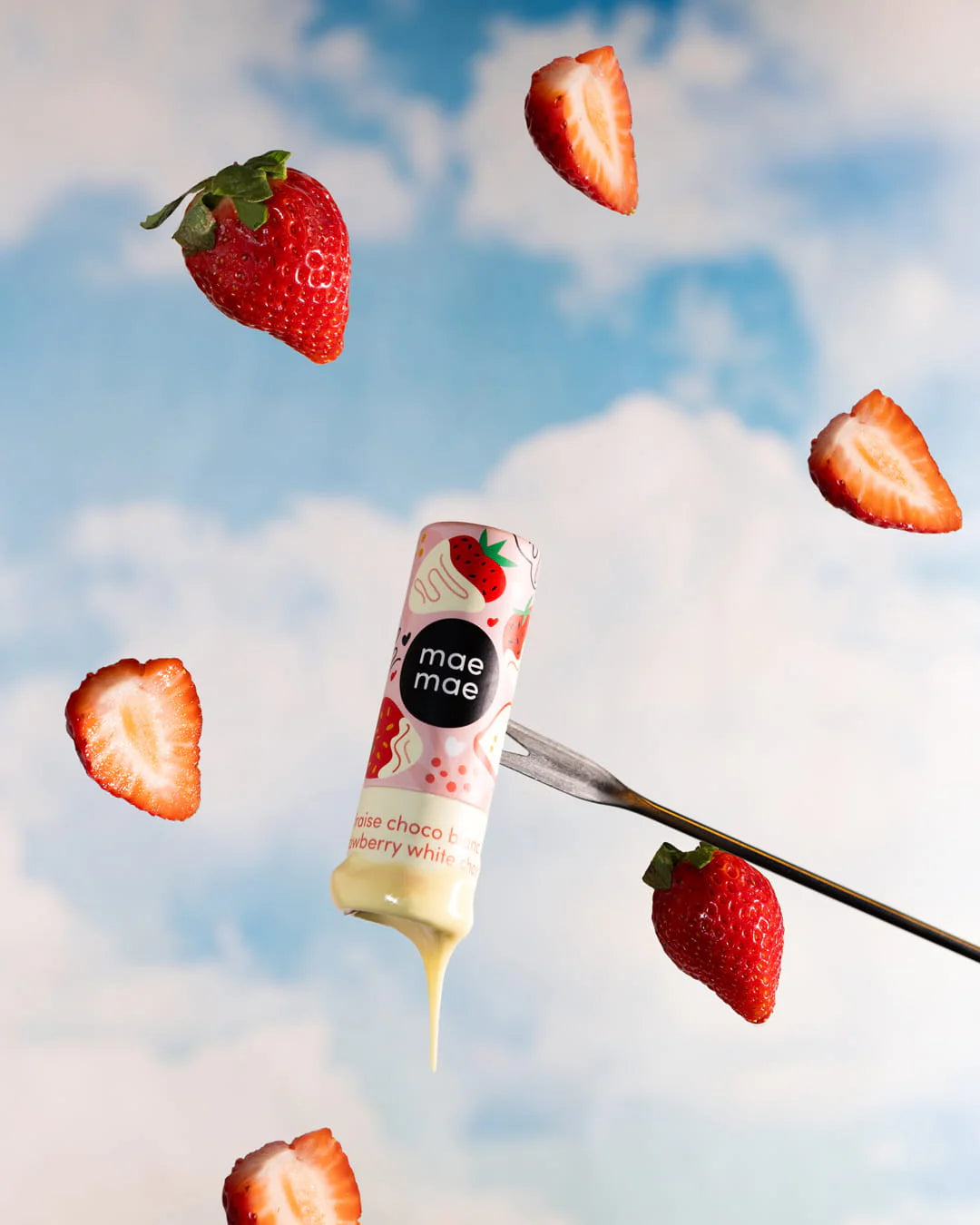 Baume à lèvres naturel - Fraise choco blanc