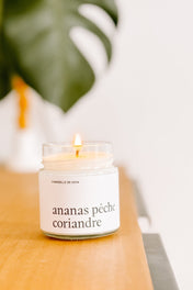 Chandelle de soya - Ananas, pêche et coriandre