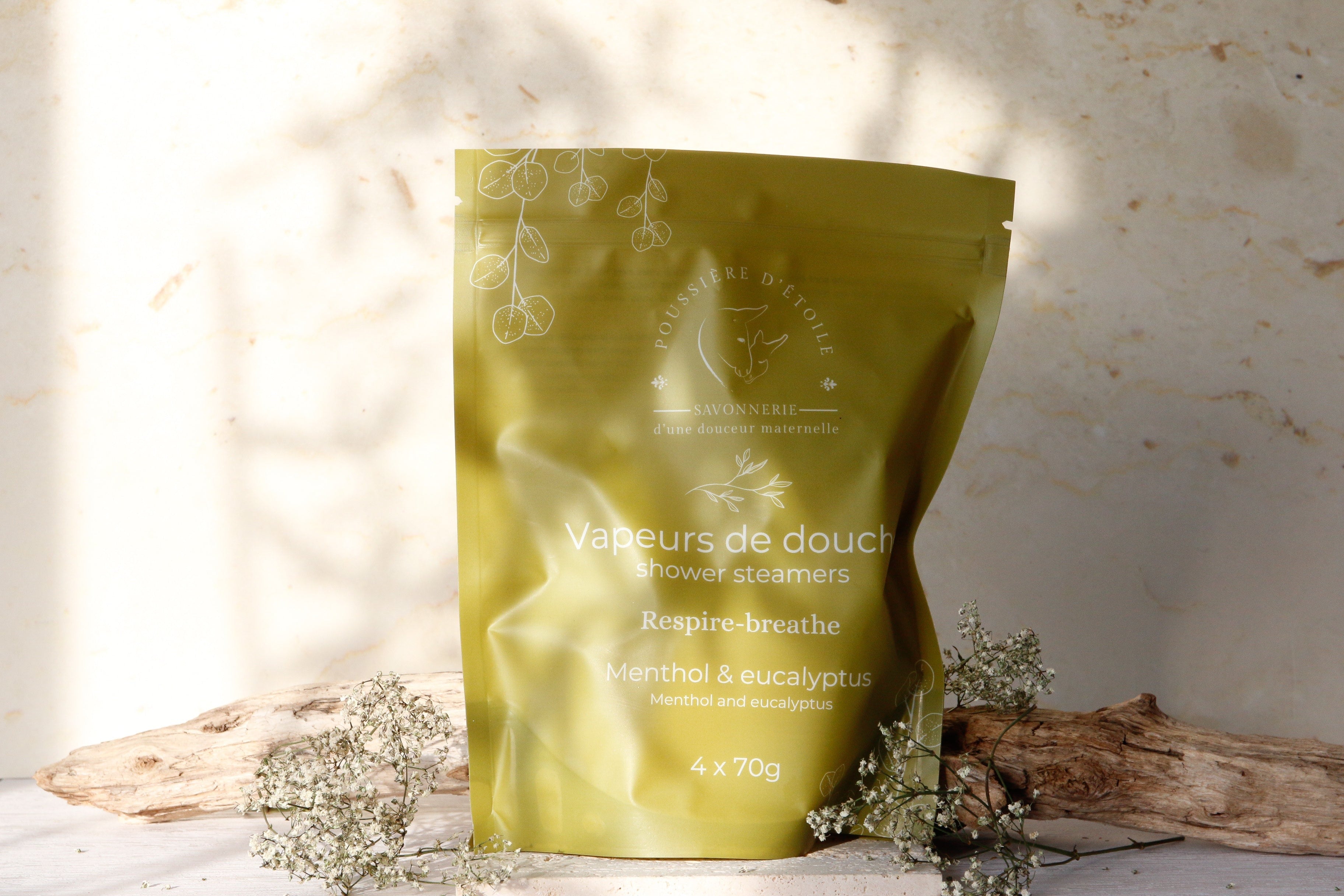 Vapeurs de douche | Respire-Menthol eucalyptus en deux formats