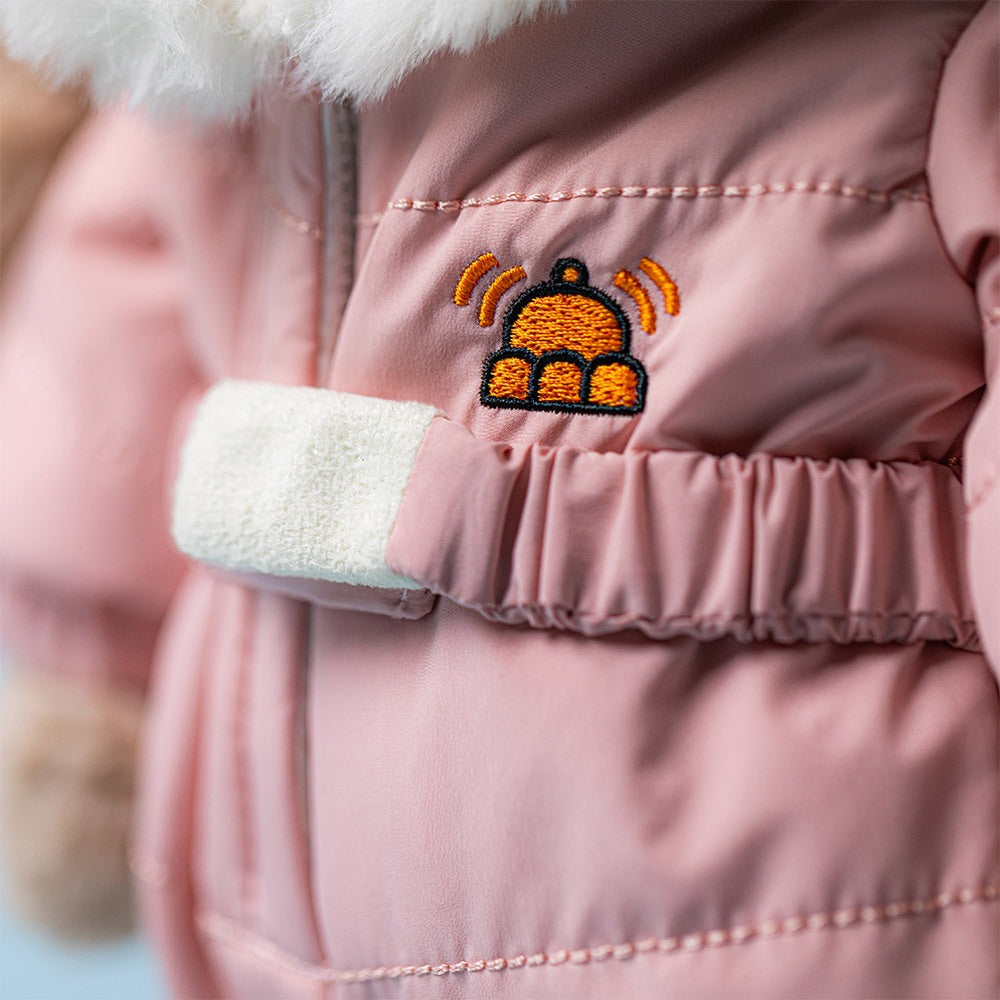Peluche - Lapin timide « Combinaison de neige » RÉSERVATION