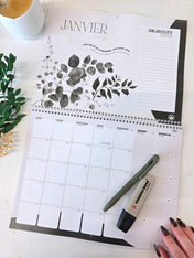 Calendrier mural 2026 - Eucalyptus - Bilingue
