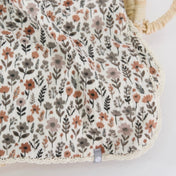 Doudou mousseline de coton avec dentelle