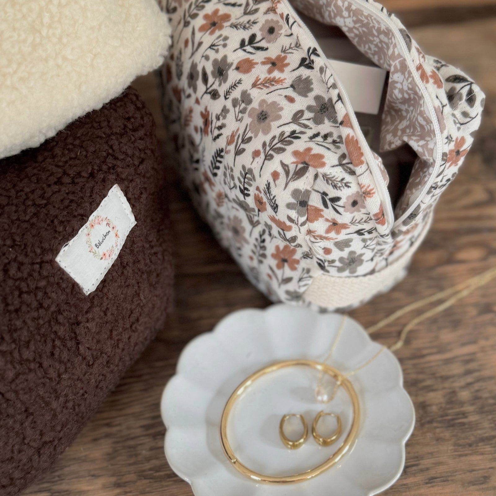 Sac à cosmétique format moyen avec sangle