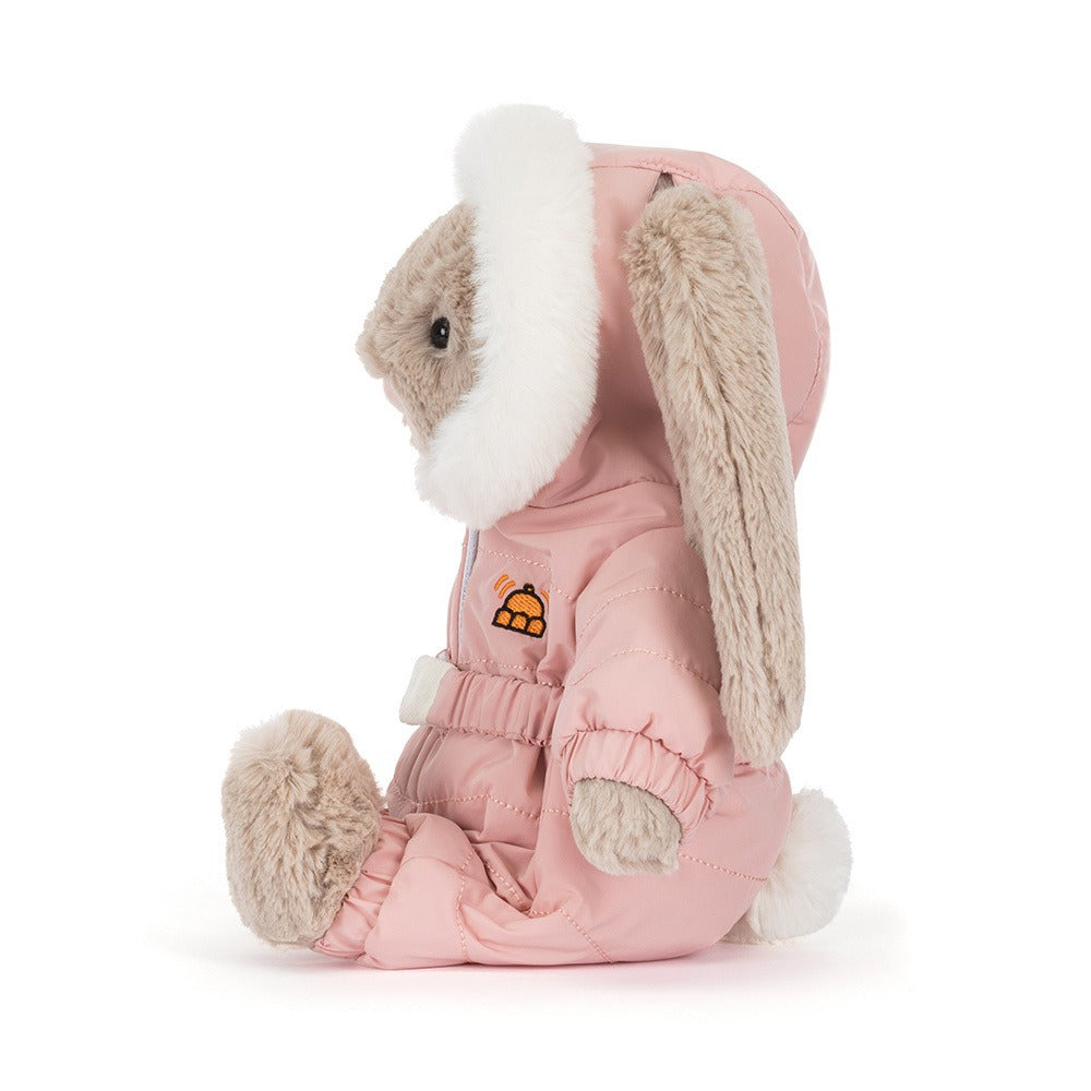 Peluche - Lapin timide « Combinaison de neige » RÉSERVATION