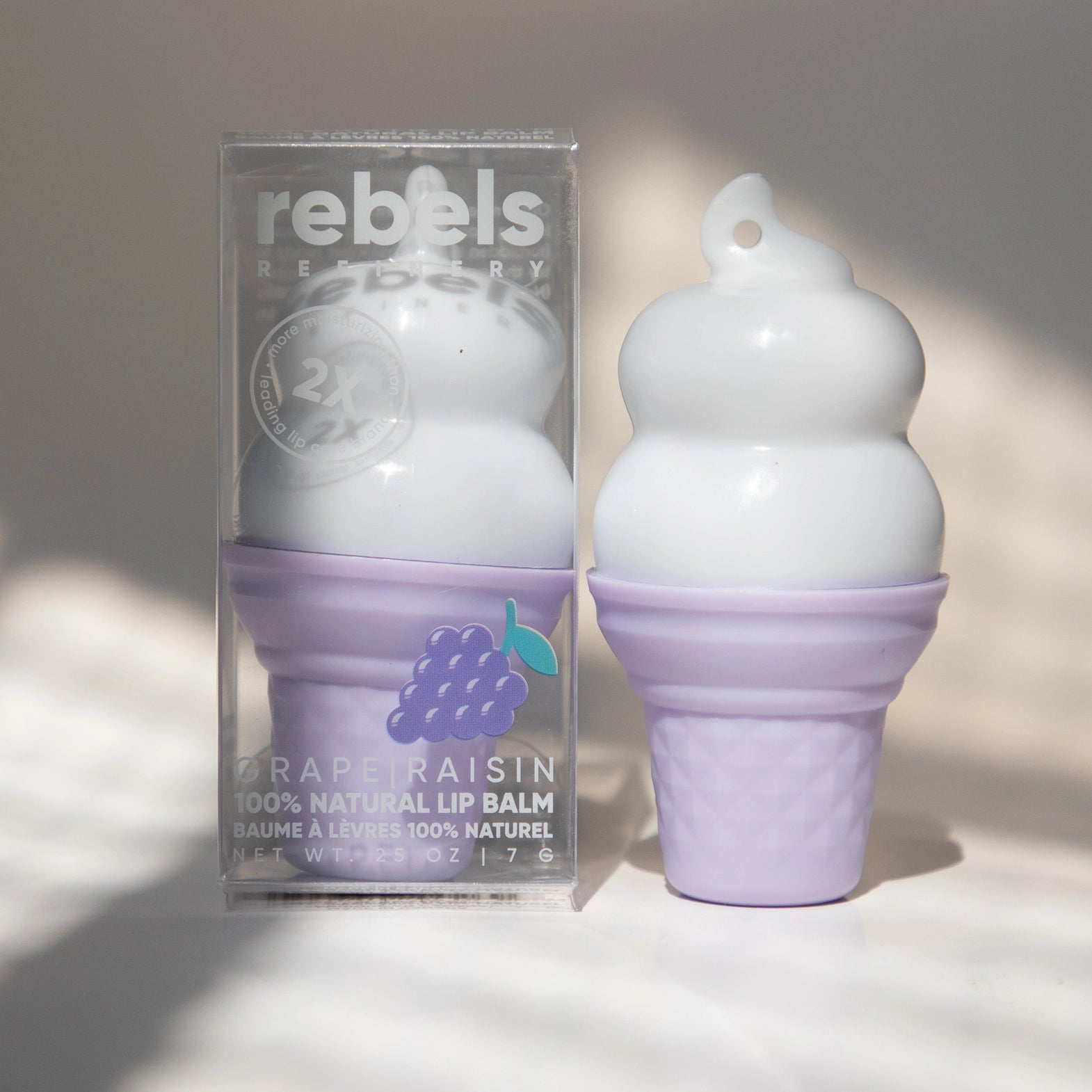 Baume à lèvres crème glacée - Raisin