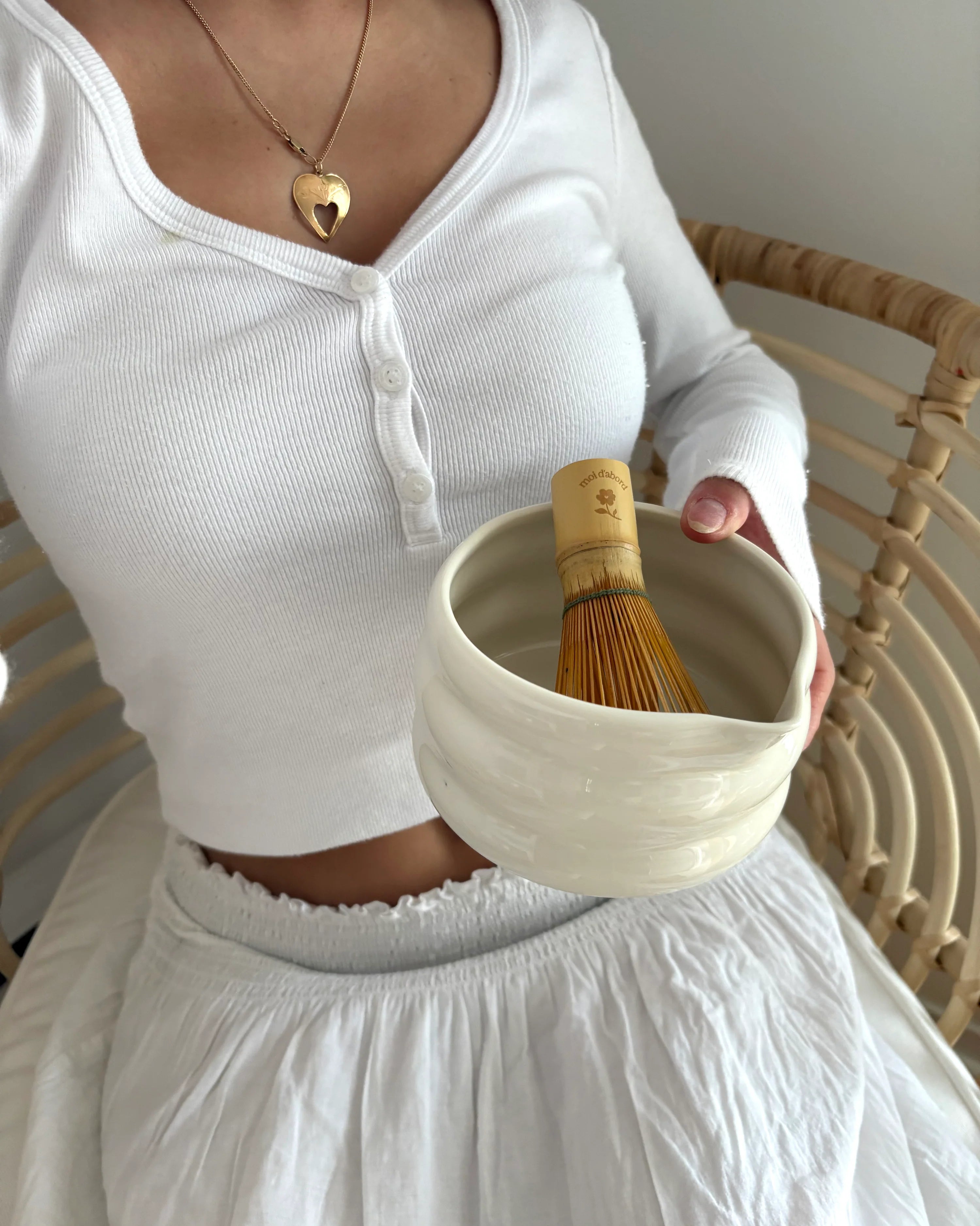 Fouet à matcha en bambou