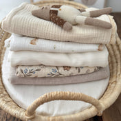 Couverture mousseline de coton - Petits lapins