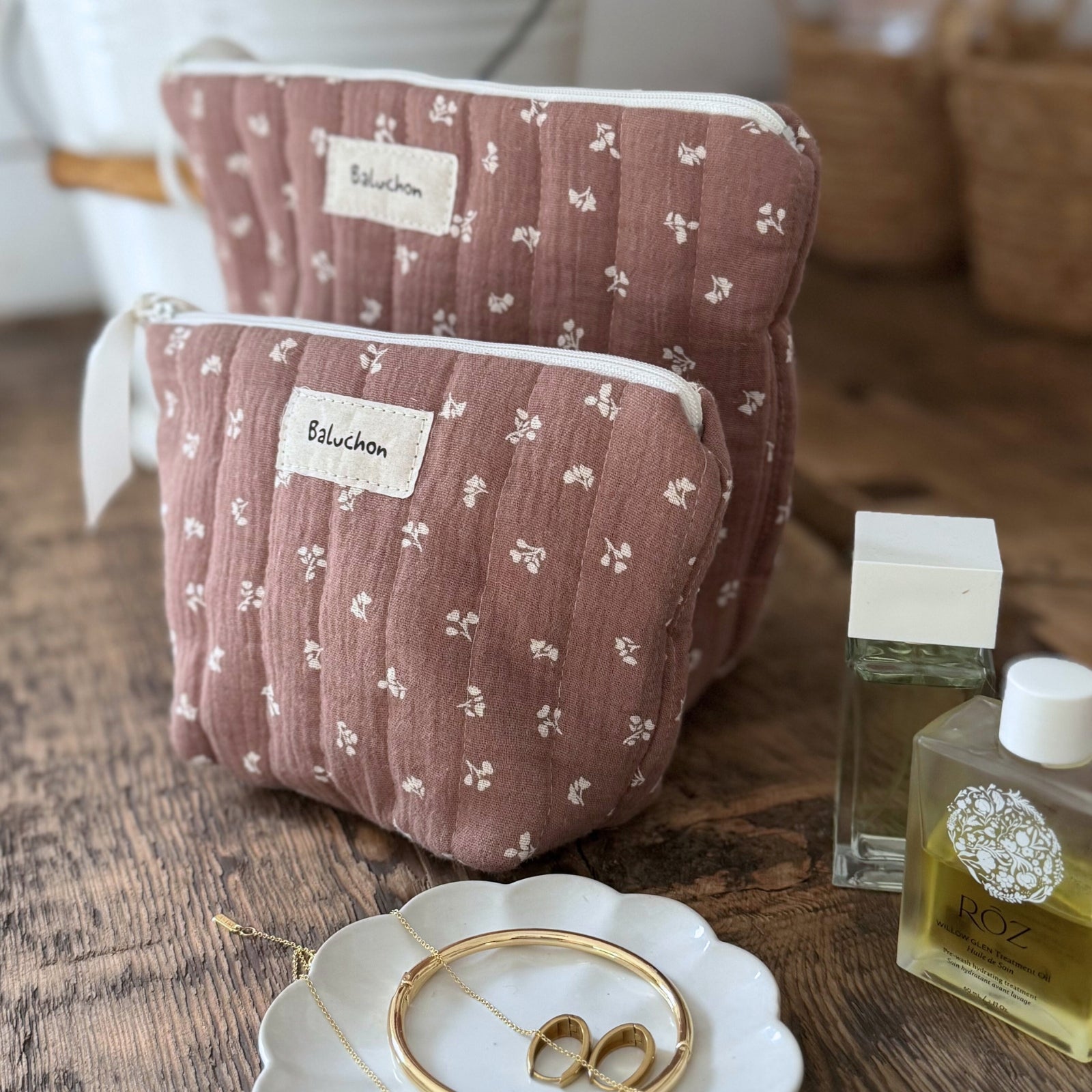 Sac à cosmétique format petit matelassé