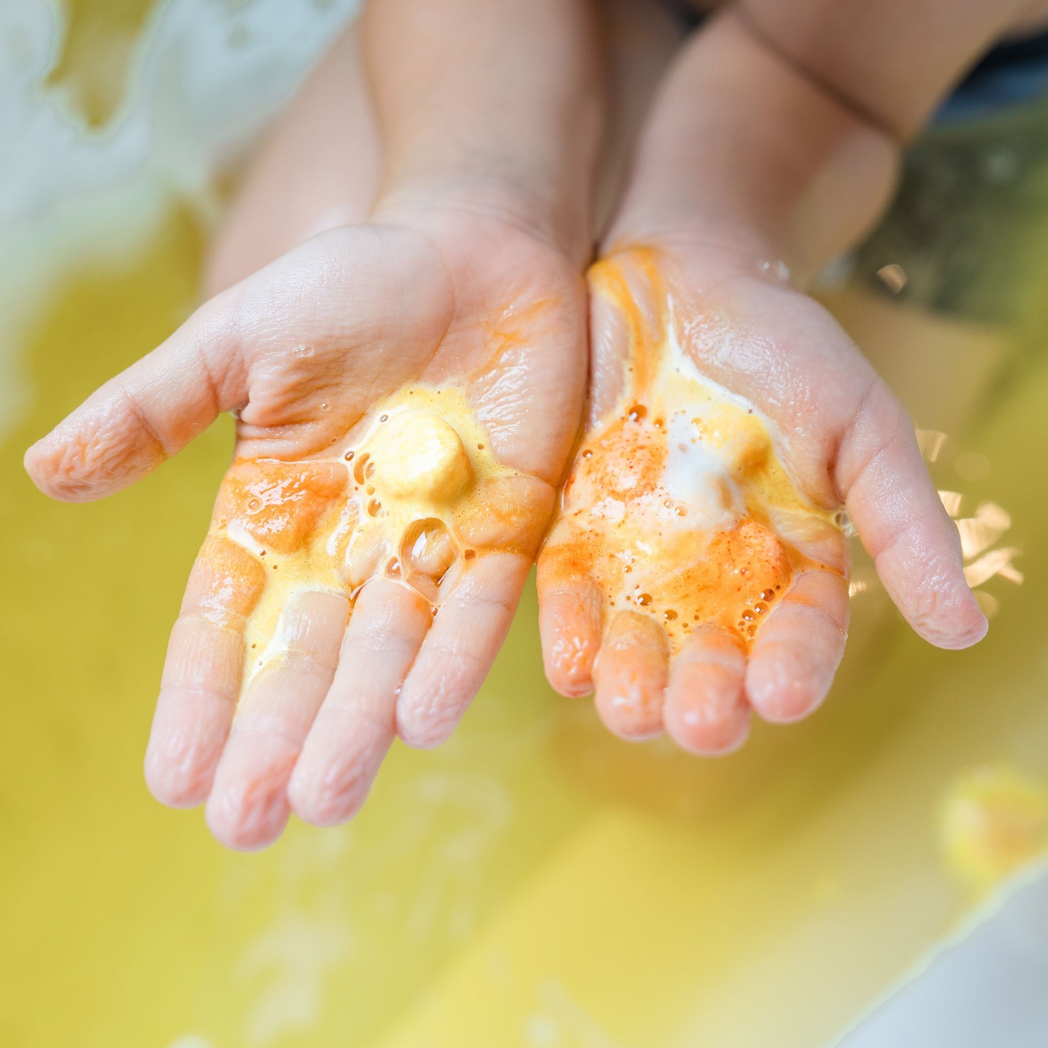 Bombe de bain - Nourriture pour poissons Funky - Jaune doux