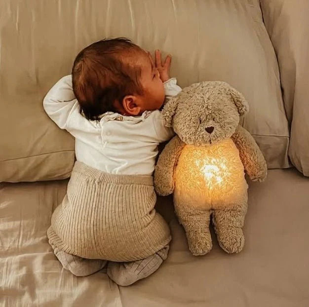 Ours colibri bio Moonie avec lampe - Sable