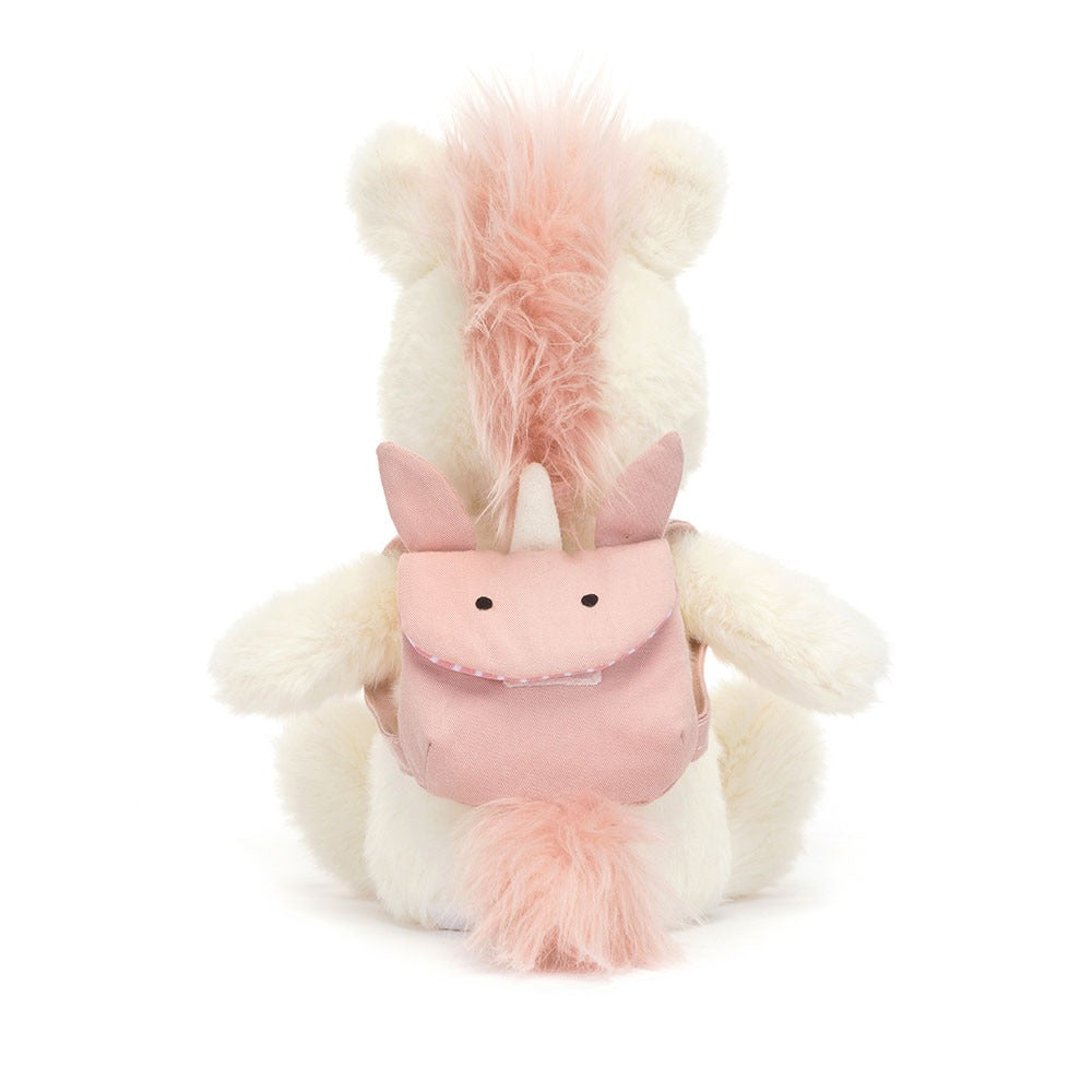 Peluche -  Licorne avec sac à dos