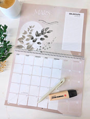 Calendrier mural 2026 - Eucalyptus - Bilingue