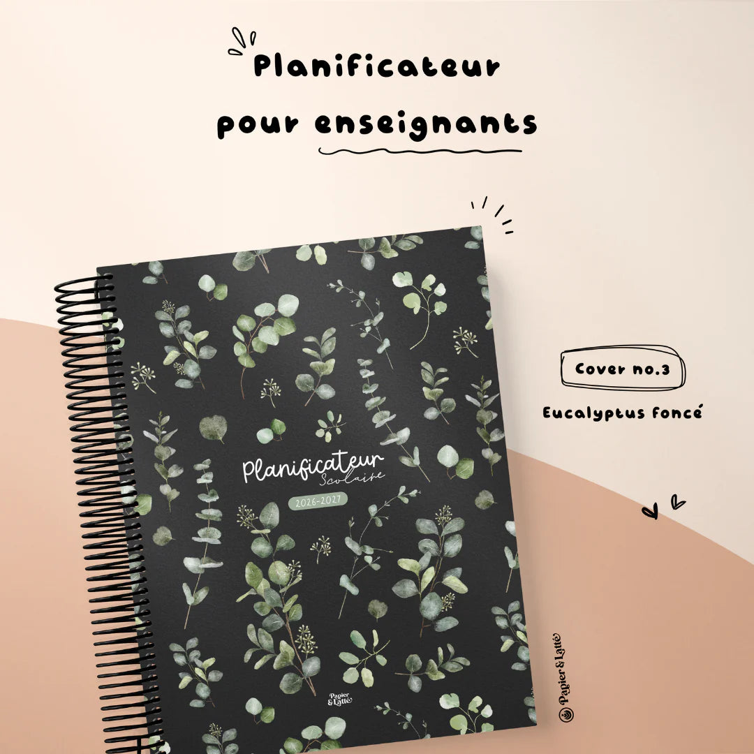 Planificateur pour enseignant 2026-2027 ( 5 périodes 3 Am- 2 Pm)