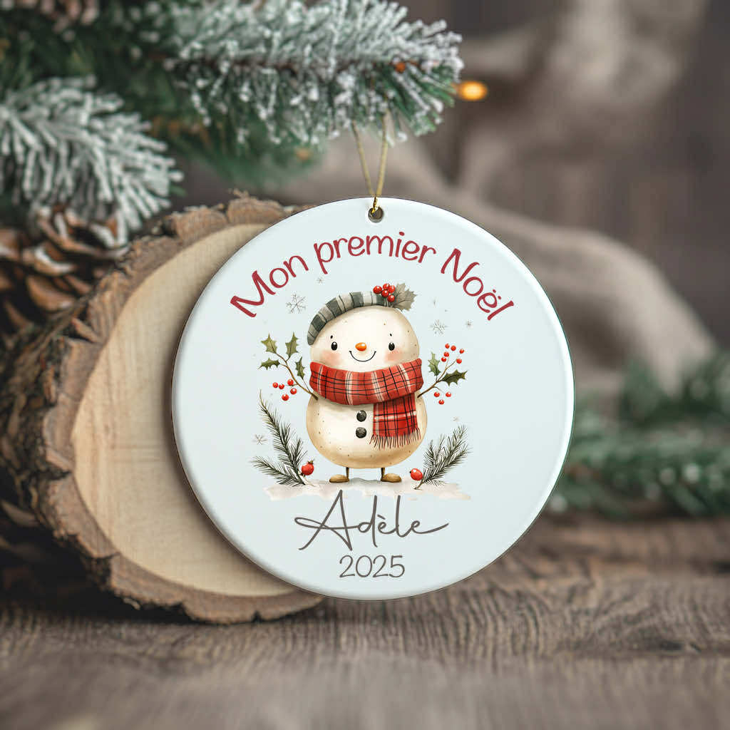 Ornement/Boule de Noël à personnaliser