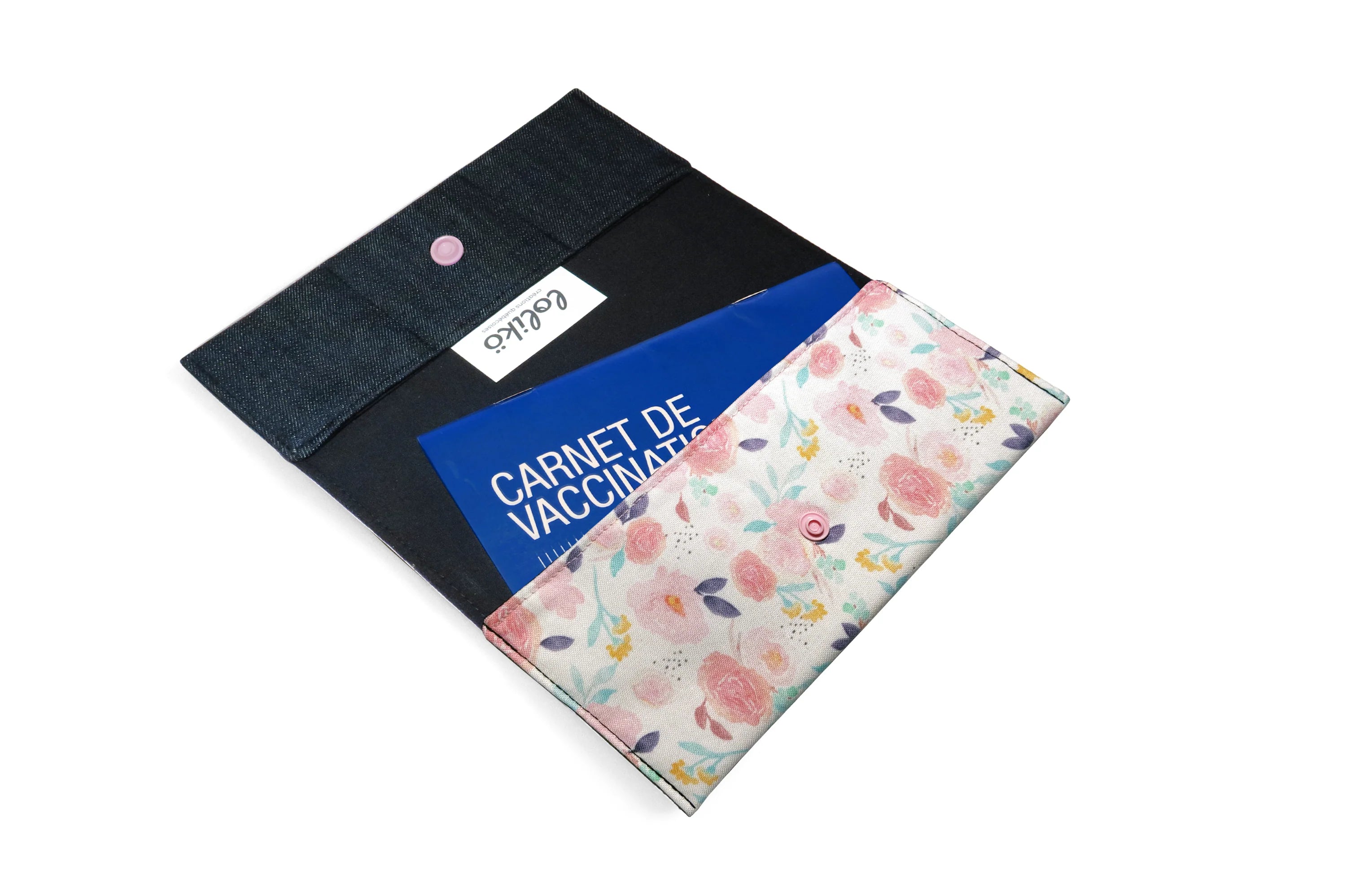 Protège carnet santé personnalisable - Fleur
