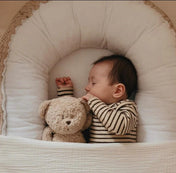 Petit ours sensoriel Moonie - Cappuccino