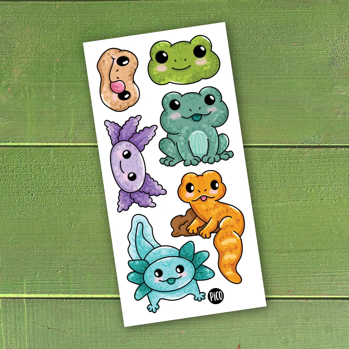 Tatouage -  L'axolotl et la grenouille