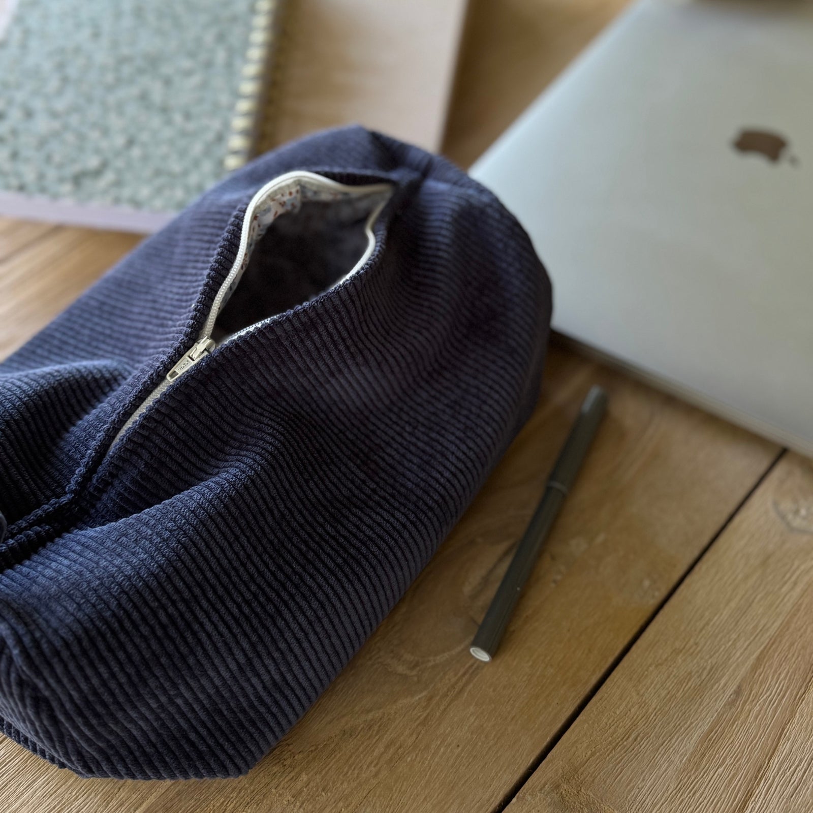 Sac à cosmétique cylindrique format petit - Cacao