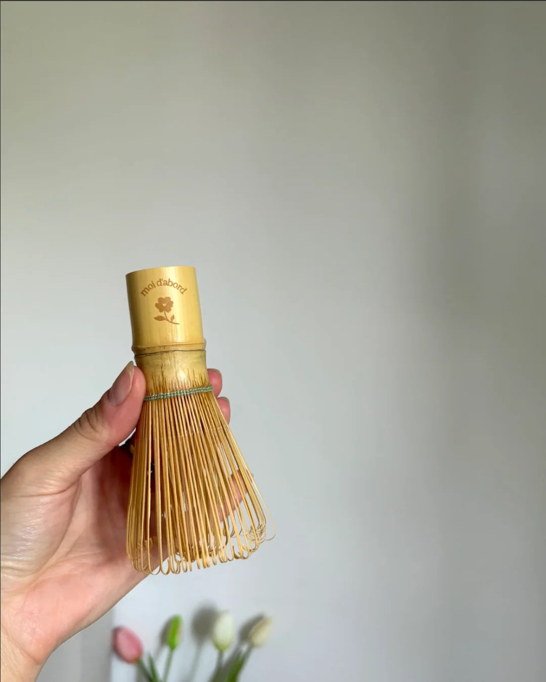 Fouet à matcha en bambou
