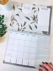 Calendrier mural 2026 - Eucalyptus - Bilingue