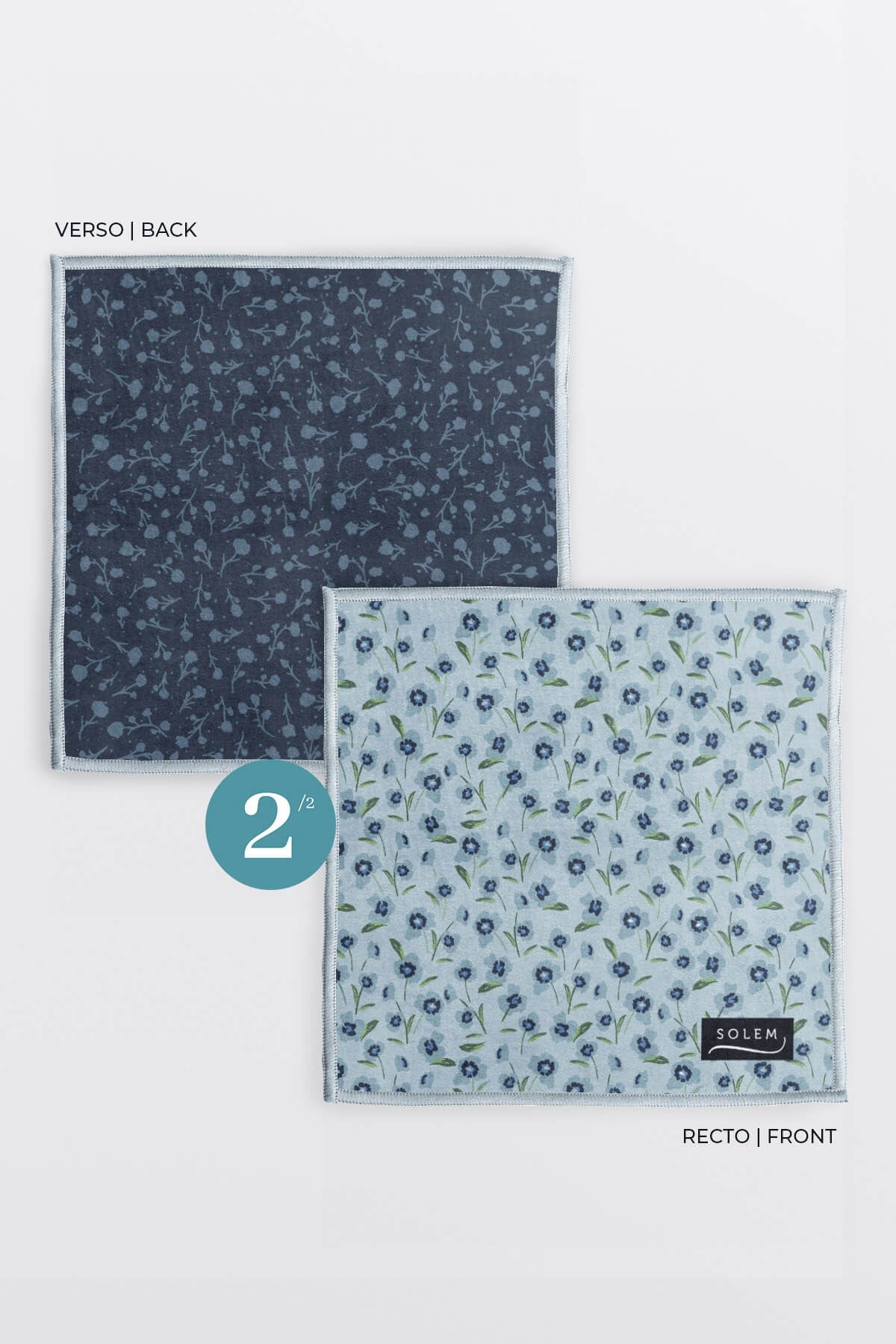 Lingettes à lunettes - Inspiration Fleurie (lot de 2)
