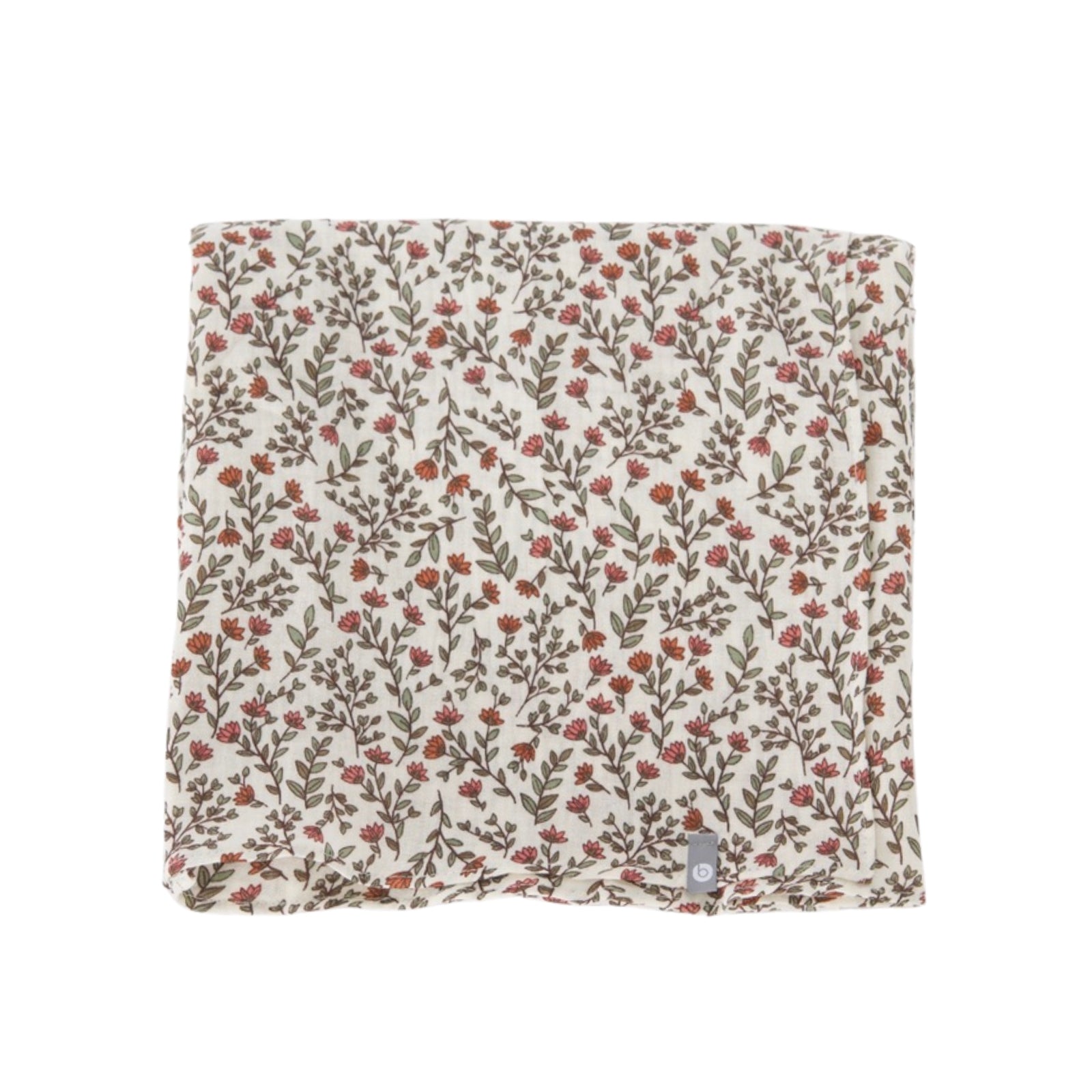 Couverture mousseline de coton - Fleurs