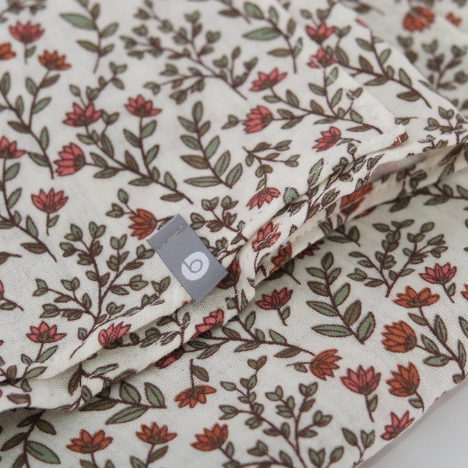 Couverture mousseline de coton - Fleurs