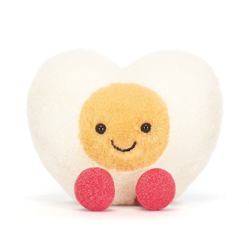 Peluche - Amuseables Œuf dur en forme de cœur