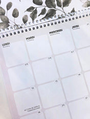 Calendrier mural 2026 - Eucalyptus - Bilingue