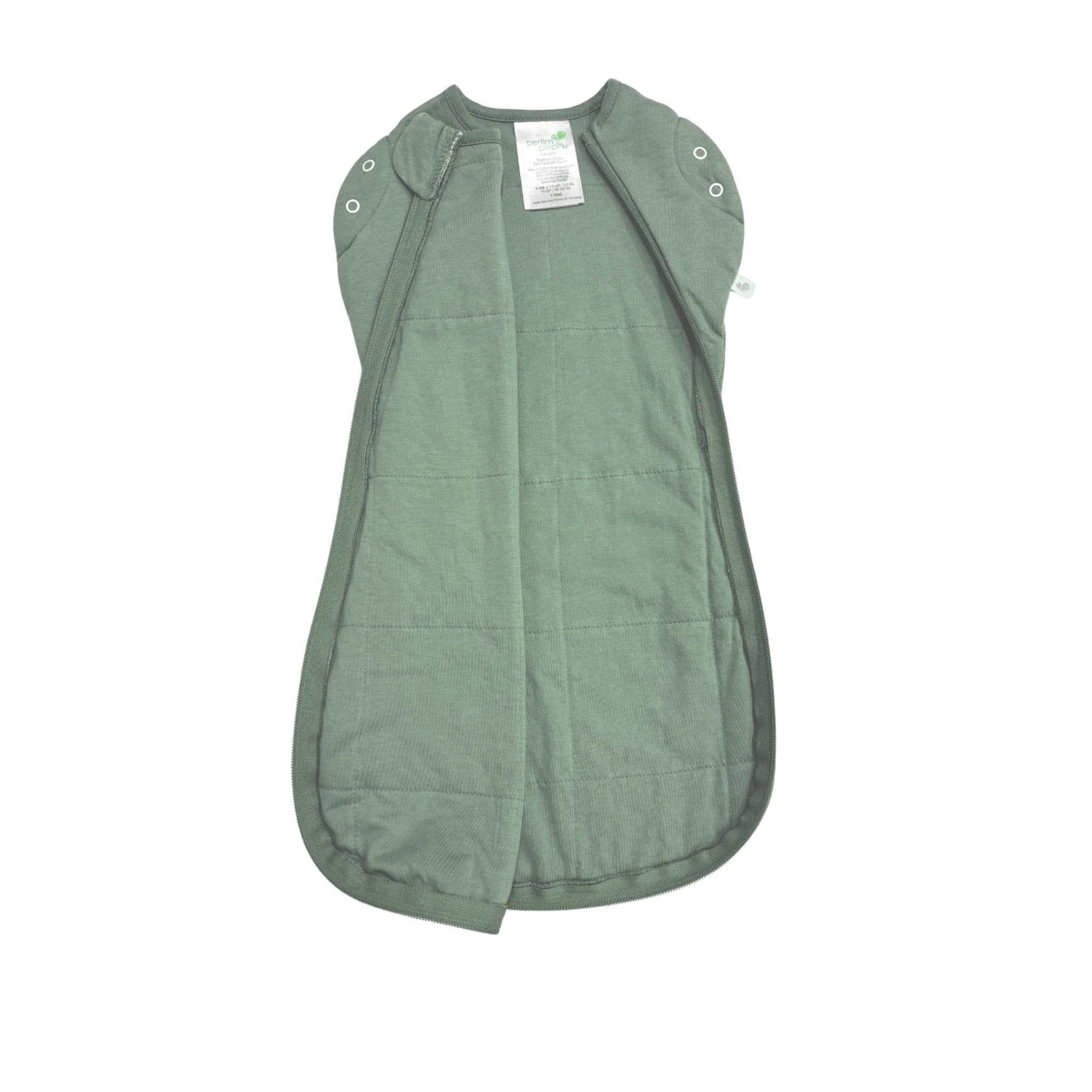 Sac de nuit pour nouveau-né en bambou - Vert chasseur