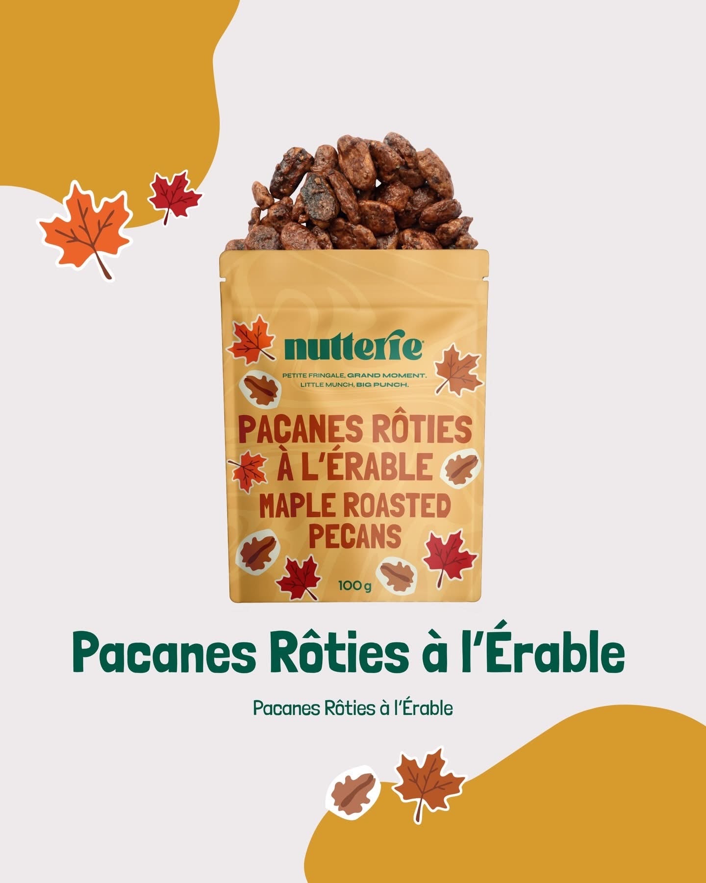 Collation - Pacanes Rôties à l'Érable