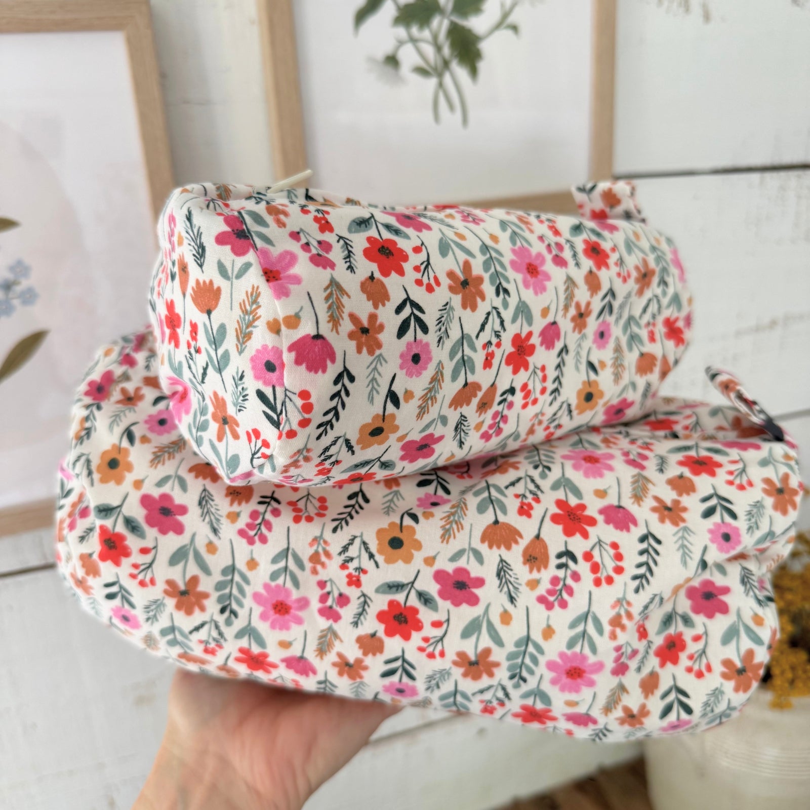 Sac à cosmétique cylindrique format petit
