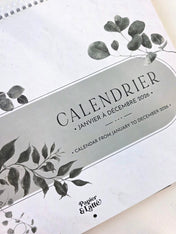 Calendrier mural 2026 - Eucalyptus - Bilingue