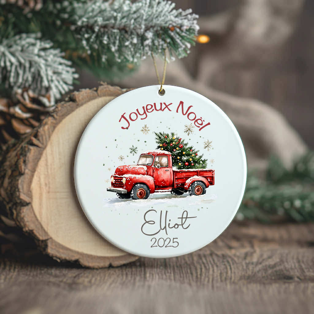 Ornement/Boule de Noël à personnaliser