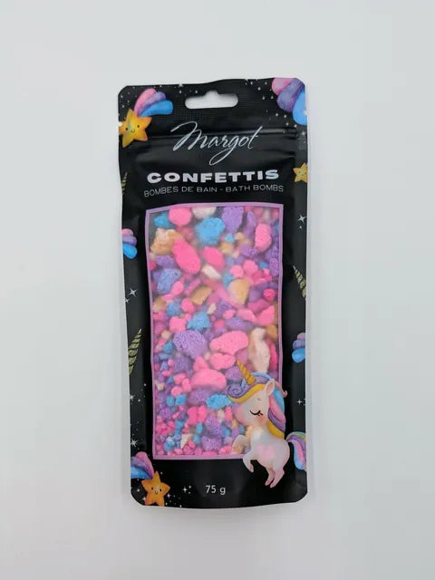 Bombe de bain confetti - Licorne