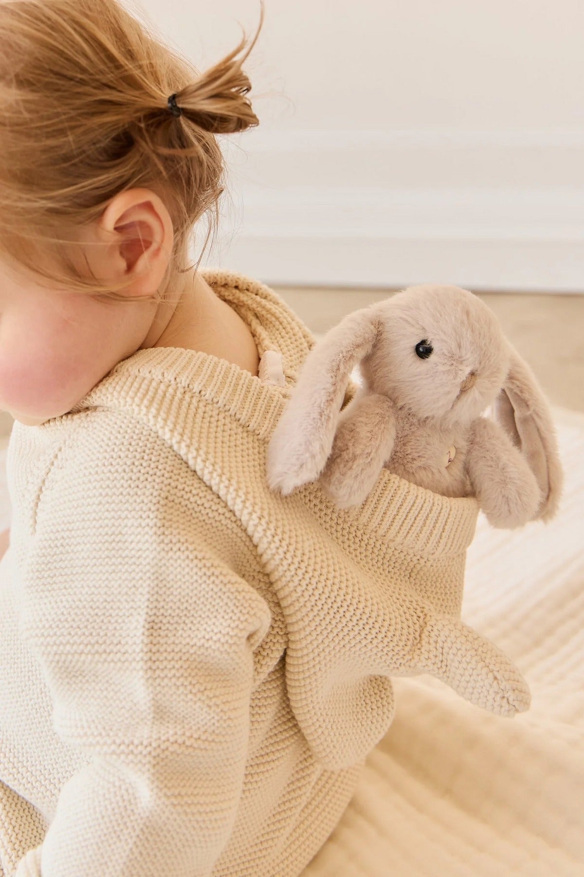 Peluche petite Pénélope le lapin - Beige
