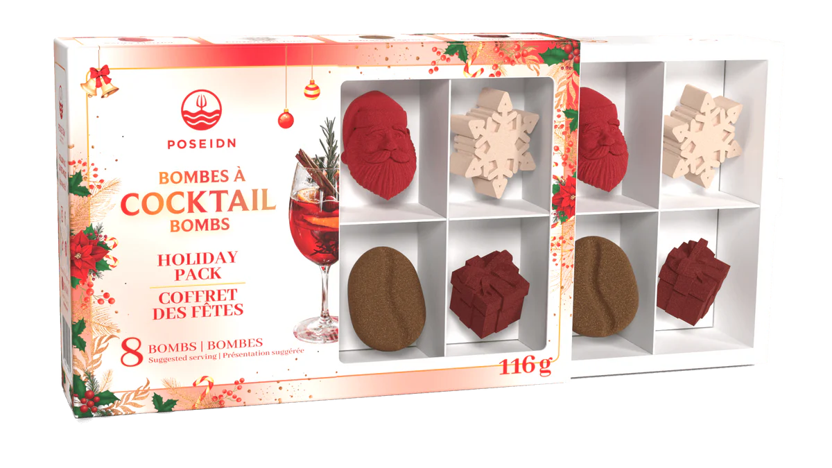 Bombes à cocktail - Coffret variété de bombes à cocktail des fêtes