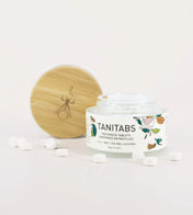 Dentifrice en pastilles. pot en verre réutlisable - Menthe fraîche 124 pastilles