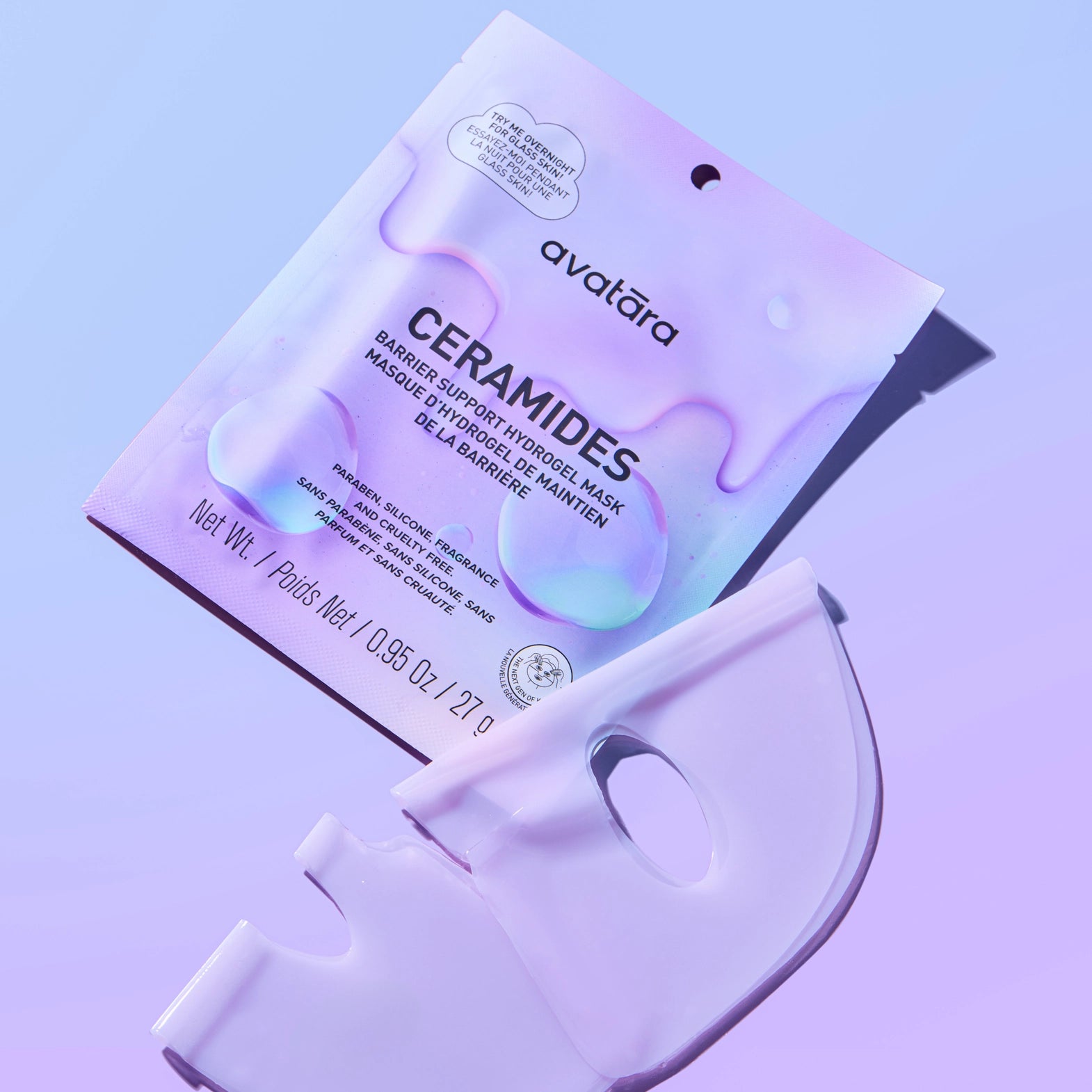 Masque Hydrogel de Soutien à la Barrière de Céramides