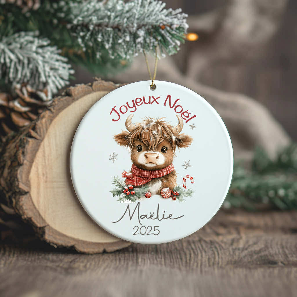 Ornement/Boule de Noël à personnaliser