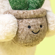 Peluche Jellycat Lapin Crème avec Plante