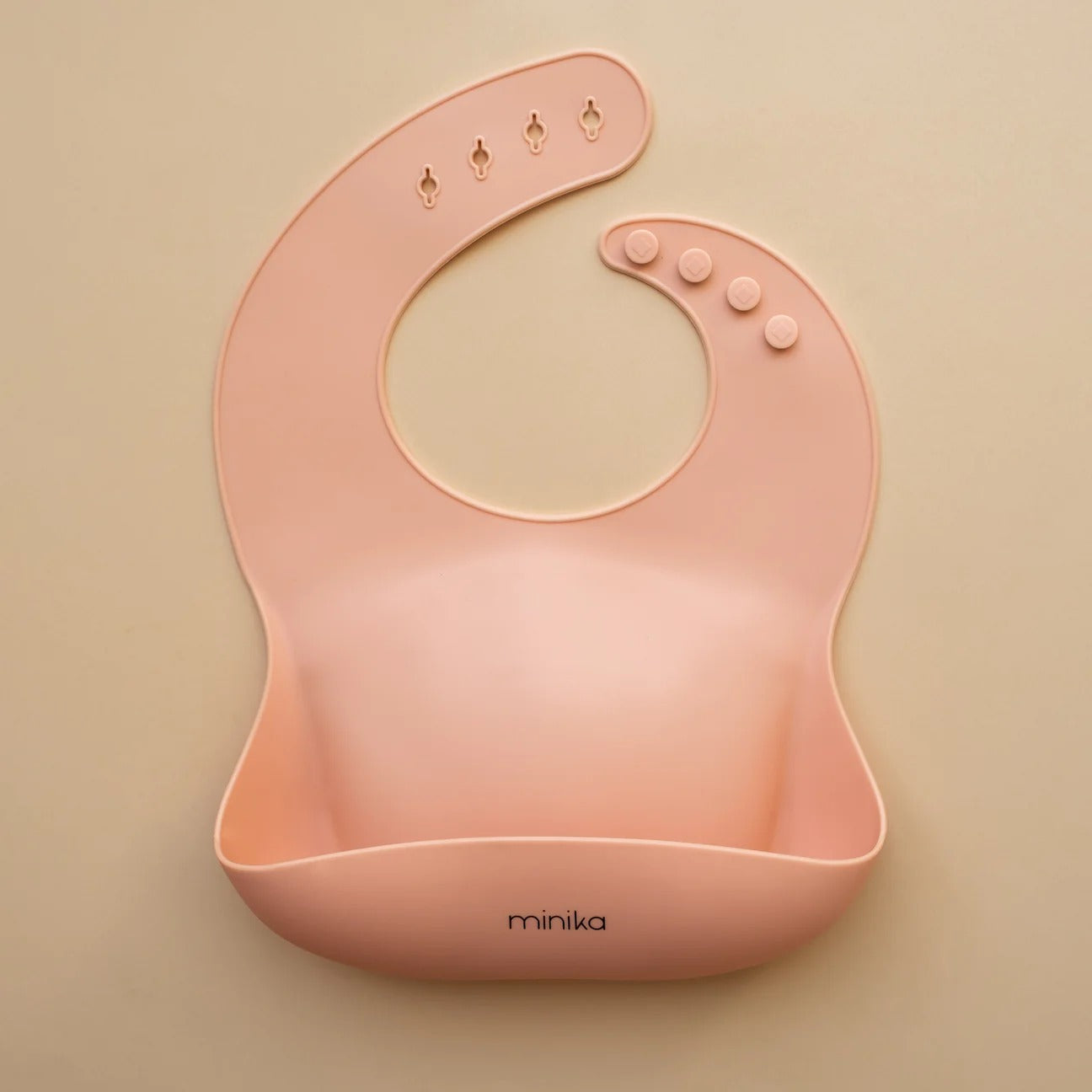 Bavette de silicone - Blush