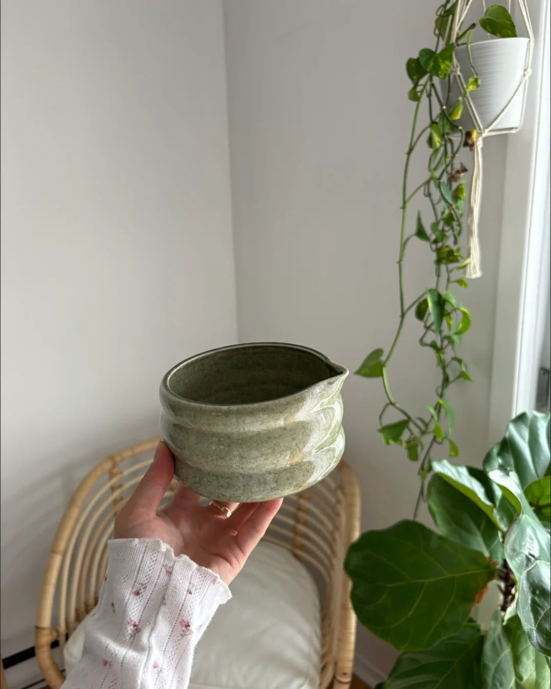 Bol à matcha Bubble avec support